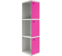 Casier 1/3 300 supplémentaire gris et rose Simonlocker Simonrack