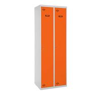 Vestiaire métallique 1800x600x500 - Gris/Orange - SIMON RACK - 8425437134043