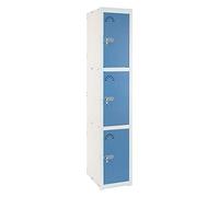 Vestiaire Métallique 3 Portes 1 Module. Dim: 1800 x 430 x 520 mm. Livré Démonté.