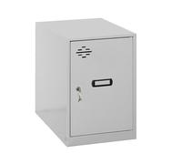 Simon Rack Casier Vestiaire Metallique Petit, 475x300x500 mm, Armoire Metallique Petit, Comprend la Clé, Gris/Scuro - Simonlocker