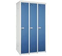 Vestiaire Métallique industrie propre. 1 Porte. 1 Module. 3 Eléments. Dim : H 1800 mm x L 780 mm x P 520 mm. Démonté.