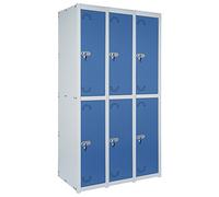 Vestiaire Métallique industrie propre. 2 Portes. 1 Module. 3 Eléments. Dim : H 1800 mm x L 780 mm x P 520 mm. Démonté.