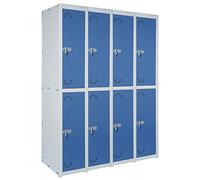 Vestiaire Métallique industrie propre. 2 Portes. 1 Module. 4 Eléments. Dim : H 1800 mm x L 1030 mm x P 520 mm. Démonté