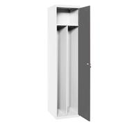 Vestiaire métallique monté 1800x500x500 - 1 niveau Bleu/Anthracite - SIMON RACK - 8425437108013