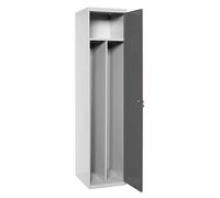 Vestiaire métallique monté 1800x500x500 - 1 niveau Gris/Anthracite - SIMON RACK - 8425437107245