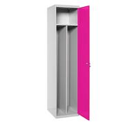 Vestiaire métallique monté 1800x500x500 - 1 niveau Gris/Rose - SIMON RACK - 8425437069758