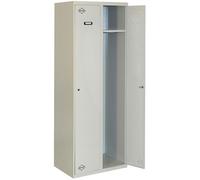 Vestiaire métallique monté 1800x600x500 - 1 niveau Gris - SIMON RACK - 8435104935002