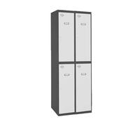 Vestiaire métallique monté 1800x600x500 - Anthracite/Bleu - SIMON RACK - 8425437105401