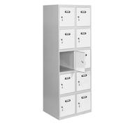 Vestiaire métallique monté 1800x600x500 - Gris/Bleu - SIMON RACK - 8425437066627