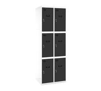 Vestiaire métallique monté 1800x800x500 - Bleu/Anthracite - SIMON RACK - 8425437107825