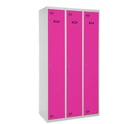 Vestiaire métallique monté 1800x900x500 - 1 niveau Gris/Rose - SIMON RACK - 8425437069192
