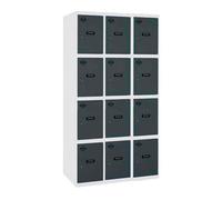 Vestiaire métallique monté 1800x900x500 - Anthracite - SIMON RACK - 8425437107863