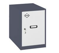 Vestiaire métallique monté 475x300x500 - Anthracite/Blanc - SIMON RACK - 8425437108419