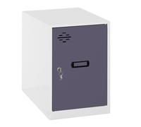 Vestiaire métallique monté 475x300x500 - Blanc/Anthracite - SIMON RACK - 8425437108440