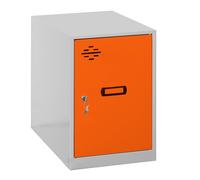 Vestiaire métallique monté 475x300x500 - Gris/Orange - SIMON RACK - 8425437064920