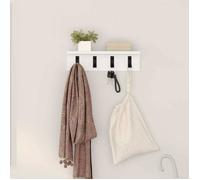 Vestiaire - meuble d entree Vidaxl Porte-manteau mural Blanc 40 x 10,5 x 10,5 cm Bois d'ingénierie