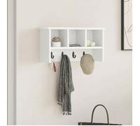Vestiaire - meuble d entree Vidaxl Porte-manteau mural Blanc 50 x 16 x 26 cm Bois d'ingénierie