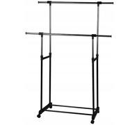 Vestiaire mobile à 2 bras sur roulettes 160x130 cm