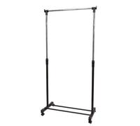 Alba Vestiaire mobile télescopique PMJACK N plastique et acier 180 x 82 x 42 cm noir et gris