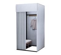 Vestiaire portable avec rideau d'ombrage, vestiaire mobile pour bureau et extérieur, solution de vestiaire temporaire