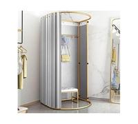 vestiaire portable, Cabine d'essayage mobile Rideau de cabine d'essayage privée mobile portable simple dressing magasin de vêtements garde-robe garde-robe personnelle Portable Fitting Room(A,100X90X20