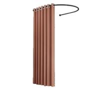 Vestiaire portable en forme de U avec rideaux - Idéal pour la maison, le bureau et les centres commerciaux - 100 x 95 cm pour un habillage pratique