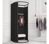 Vestiaire portable pour vestiaire, vestiaire, vestiaire mobile pour magasins, centres commerciaux et bureaux - Parfait pour la vente au détail et les événements de mode