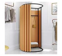 vestiaire Portable, Vestiaire, Armoire de Salle d'essayage de Magasin de vêtements, Tente d'intimité sur Pied, for centres commerciaux, magasins de vêtements(Orange,85x80x200cm)