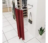 Vestiaire portable - Vestiaire d'intérieur mobile avec pare-soleil haut de gamme, design compact, idéal pour les magasins de vêtements et les événements