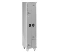 Vestiaire Porte L - 1 colonne 40 cm - Gris