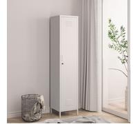 Vestiaire Seinäjoki acier 180 x 38 x 38 cm blanc