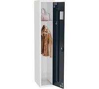 Vestiaire standard - 1 colonne/industrie propre - Elément départ - Gris anthracite Gris anthracite G