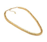 Vestopazzo Collier long en laiton modèle snake. Fermeture réglable avec mousqueton. Nickel testé. Fabrication artisanale. DD04043, medium, Laiton, Pas de gemme