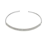 Vestopazzo Tour de cou Jonko,croissant ouvert plaqué argent, nickel testé. Fabrication artisanale. MI1527, Taglia unica, Argent sterling, Pas de gemme