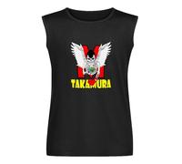 Vests Funny Hajime No Ippo Takamura Men Crew Neck Cotton Anime Manga Activewear Sleeveless Tops Black XL
