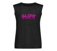 Vests Glow Gorgeous Ladies of Wrestling Activewear Sleeveless Tops Black S