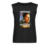 Vests The Running Man Arnold Schwarzenegger Movie Poster Men's Activewear Sleeveless Tops Black S