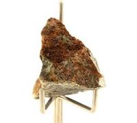 VESUVIANITE - Pierre Naturelle en Provenance de France, Rocher de Farinole, Olmeta-di-Capocorso - Cristal Vert Olive, Collection Minérale Rare 112.5 ct - Certificat d'Authenticité Inclus 37 x 28 x 18 