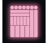Vesvory Lot de 21 autocollants réfléchissants imperméables pour voiture, vélo, protection cadre de voiture, moto, vélo, casque et scooter (rose)