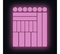 Vesvory Lot de 21 autocollants réfléchissants imperméables pour voiture, vélo, vélo, protection cadre de voiture, moto, vélo, scooter, violet