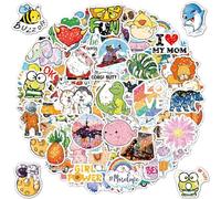 Veszoen Stickers 100 Pièces Autocollants Enfants Autocollant Scrapbooking Gommettes Autocollants en Vinyle Imperméables pour Bouteille d'eau, Planches à Roulettes, Téléphone, Ordinateur Portable
