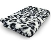 Vet Bed avec revêtement antidérapant Léopard gris 100 x 75 cm
