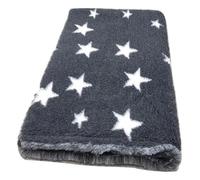 Vet Bed couverture pour chien anthracite étoiles blanches 75 x 50 cm