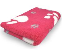 Vet Bed couverture pour chien avec dos en latex 150 x 100 cm fuchsia grande patte