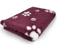 Vet Bed couverture pour chien bordeaux avec pattes