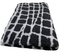 Vet Bed couverture pour chien crocodile gris-noir 150 x 100 cm