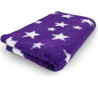 Vet Bed couverture pour chien violet royal avec étoiles blanches 150 x 100 cm