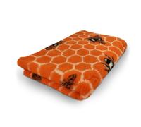 Vet Bed Lit pour chien avec revêtement antidérapant Bees - Orange 150 x 100 cm