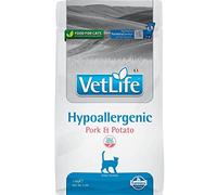 FARMINA VetLife Hypoallergenic Adult Pork 400 g - porc & pomme de terre nourriture diététique pour chats adultes réduit les intolérances aux ingrédients