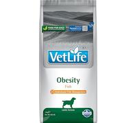FARMINA VetLife Obesity Fish - nourriture diététique au poisson pour chiens adultes diabétiques - 2x12 kg + FLEXI Laisse New Comfort L 8 m OFFERTE